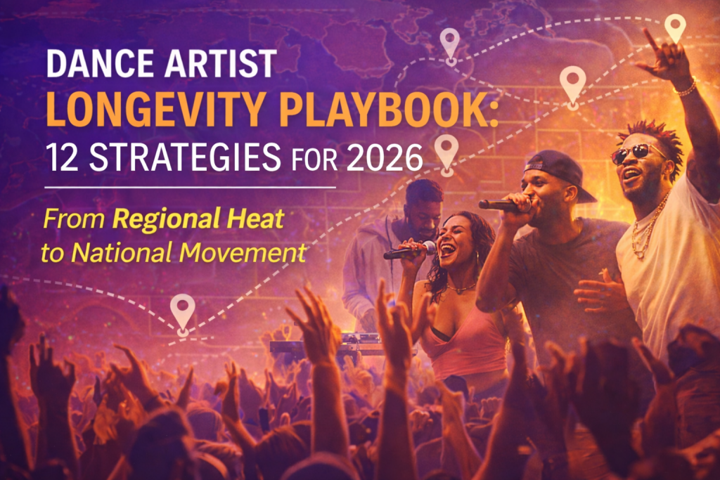 Dance artists performing live as part of a longevity strategy for sustained national success